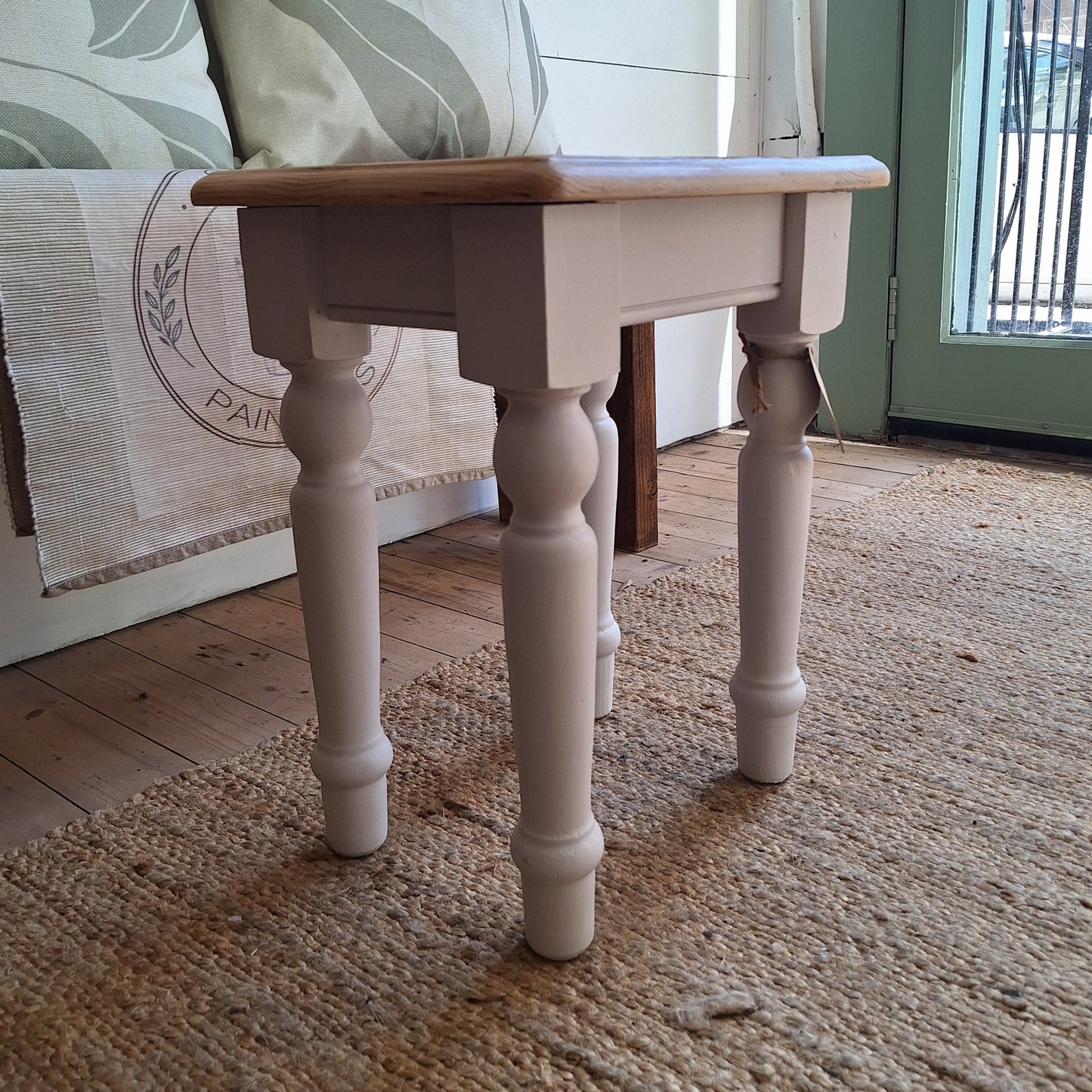 Hand Painted Highland Cow Upcycled Wooden Table