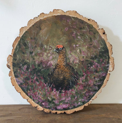 Vintage Style Grouse Painting