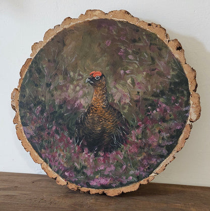Vintage Style Grouse Painting