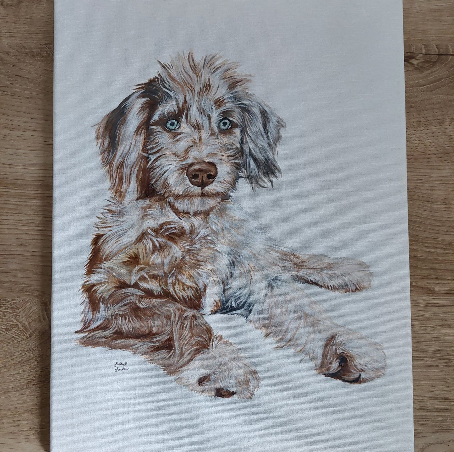 Custom Pet Portrait Small Canvas
