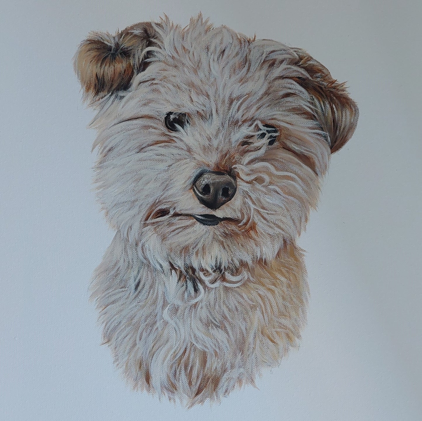 Custom Pet Portrait Large Canvas