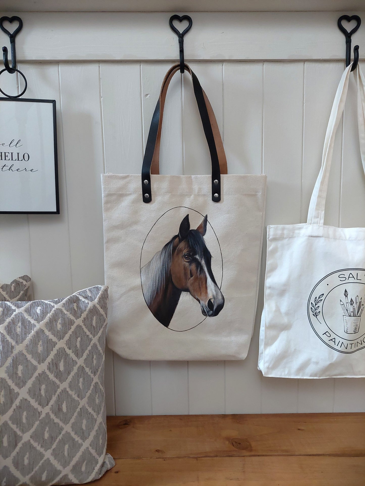 Custom Pet Portrait Tote Bag