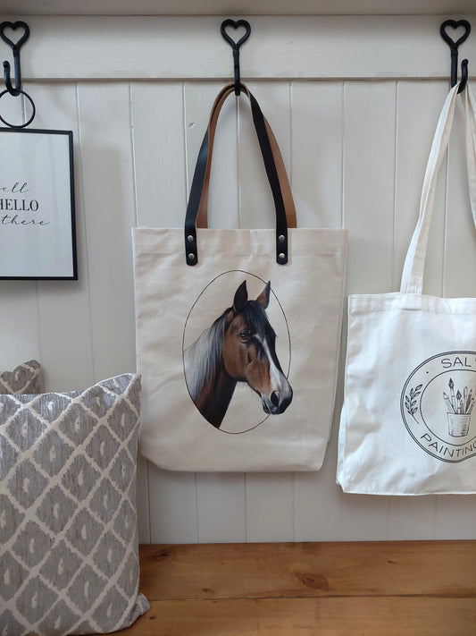 Custom Pet Portrait Tote Bag