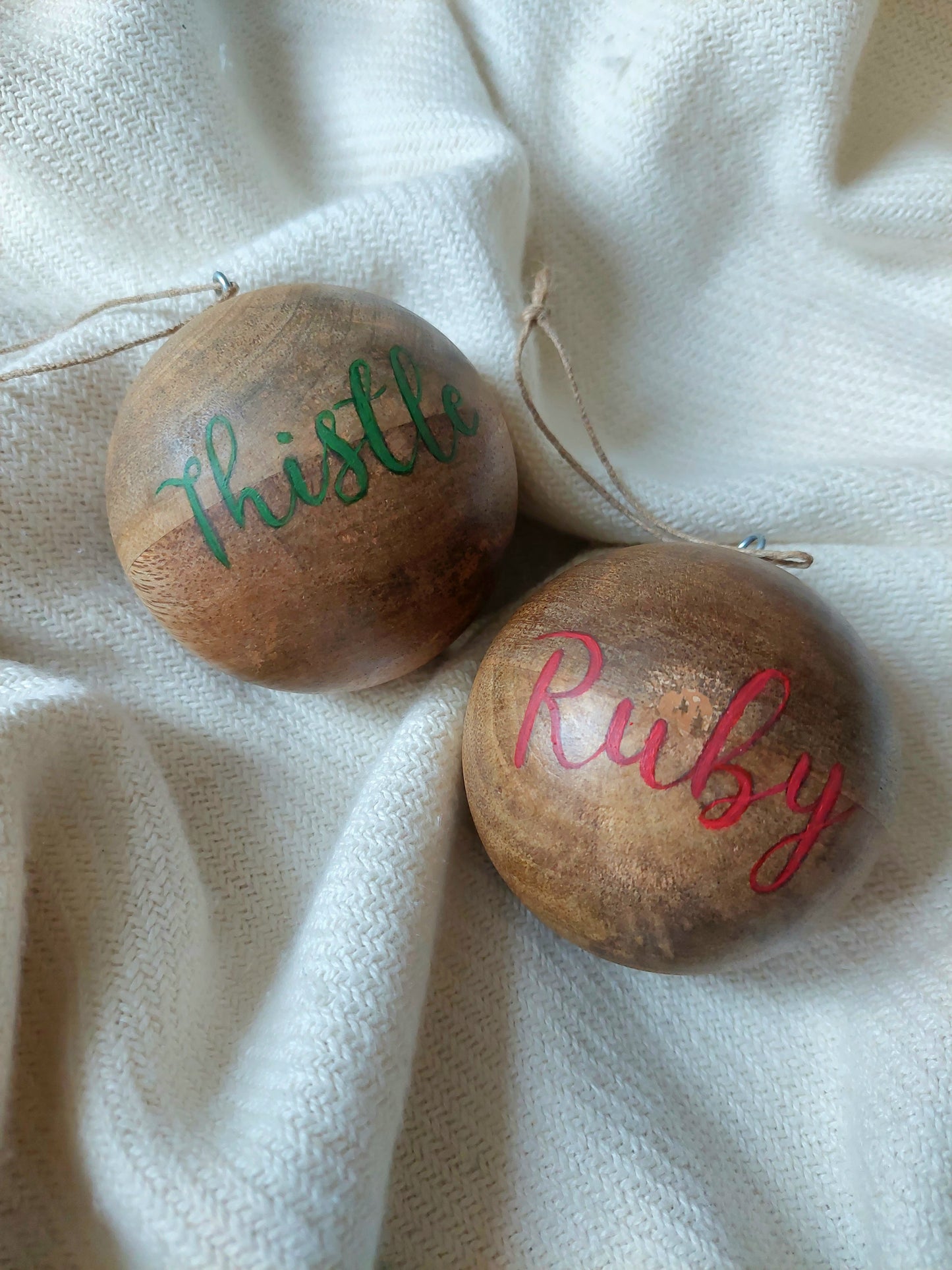 Custom Pet Portrait Christmas Bauble