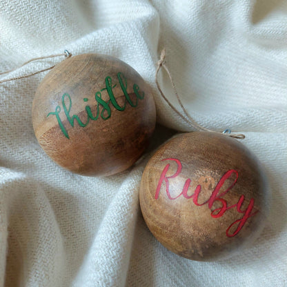 Pet Portrait Christmas Bauble