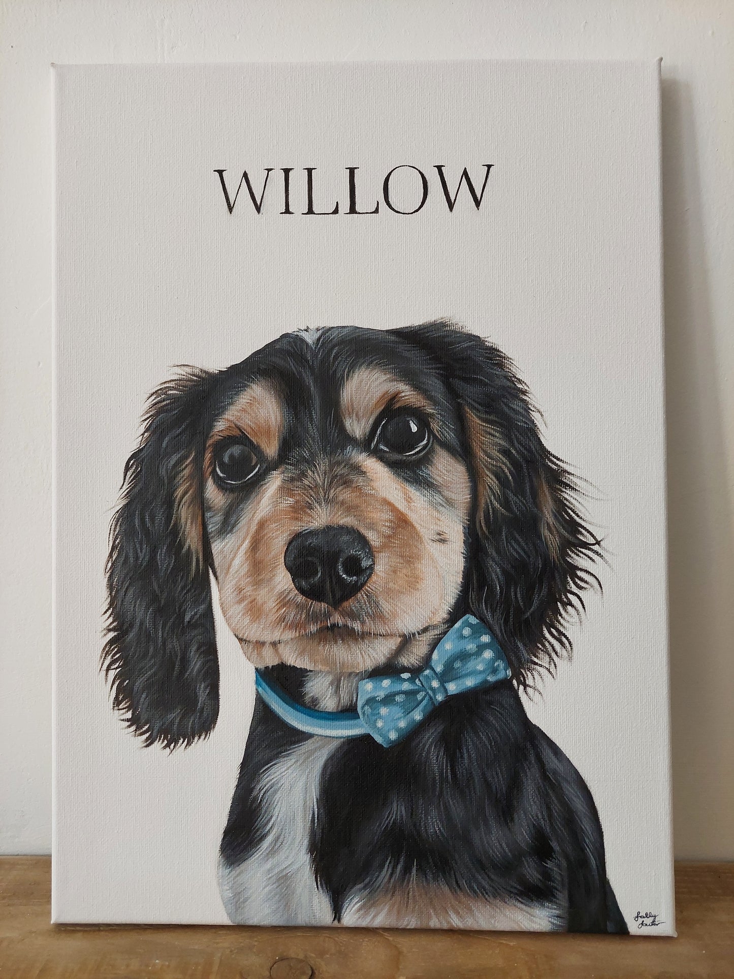 Custom Pet Portrait Small Canvas