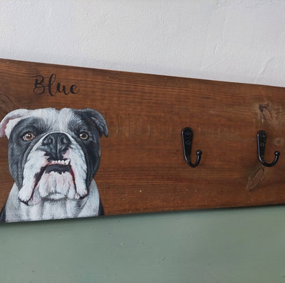 Pet Portrait Wooden Lead Holder