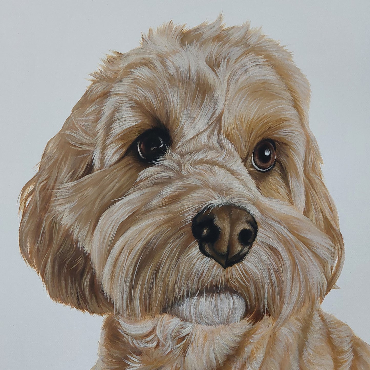 Custom Pet Portrait Large Canvas