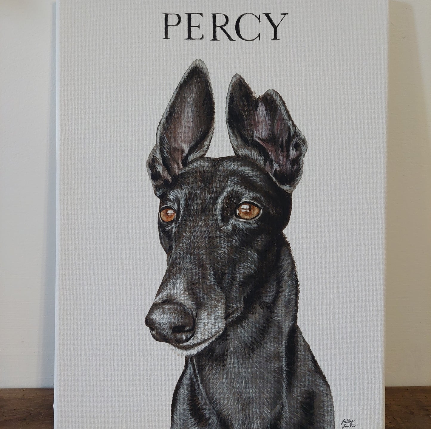 Custom Pet Portrait Small Canvas