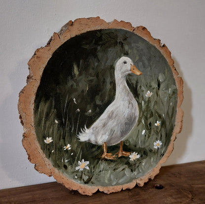 Vintage Style Duck Painting