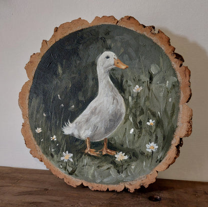 Vintage Style Duck Painting
