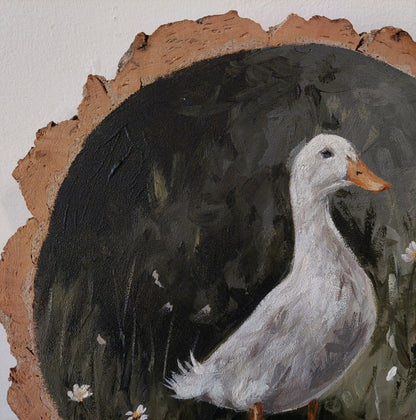 Vintage Style Duck Painting