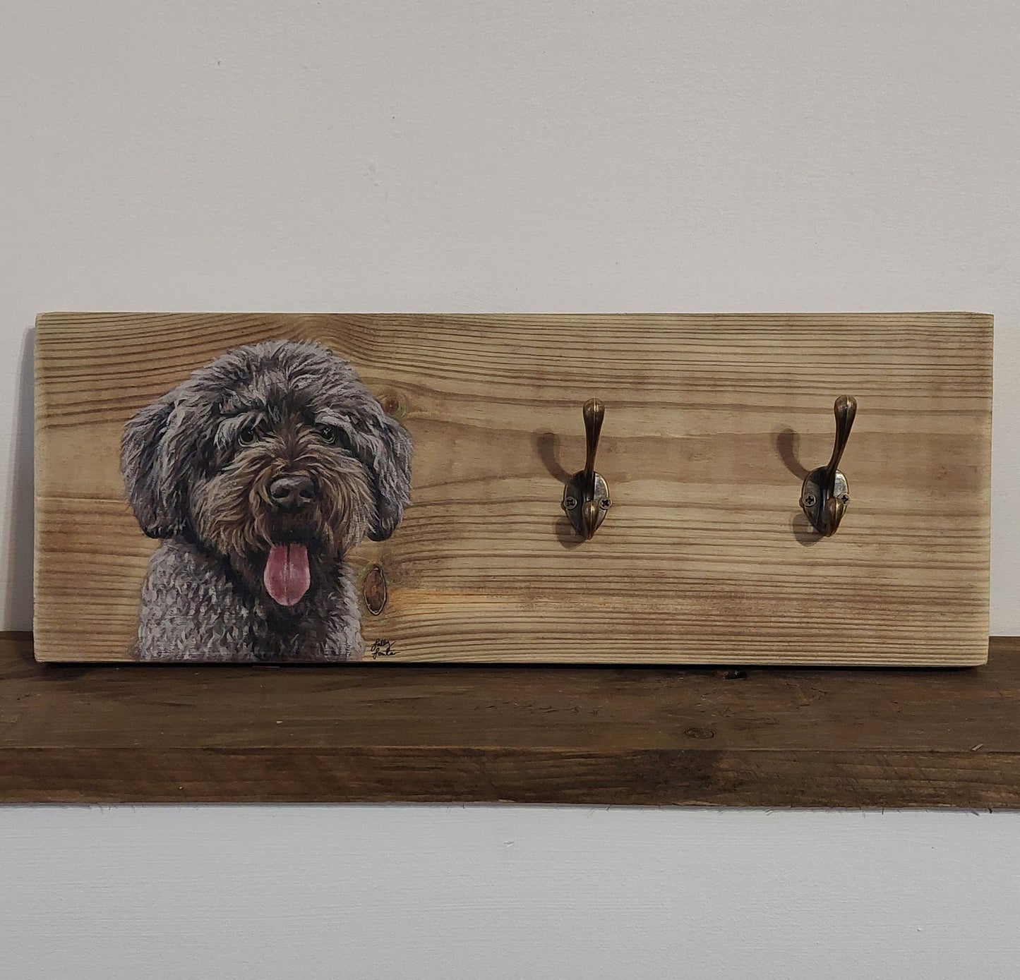 Pet Portrait Wooden Lead Holder