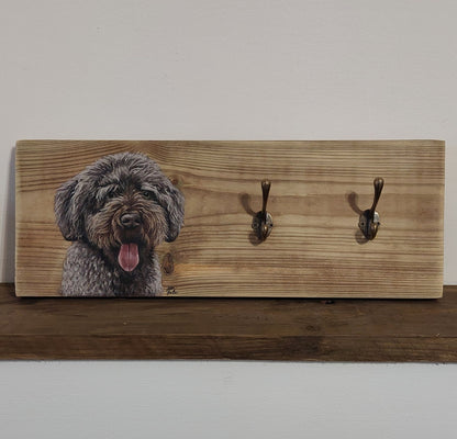 Pet Portrait Wooden Lead Holder