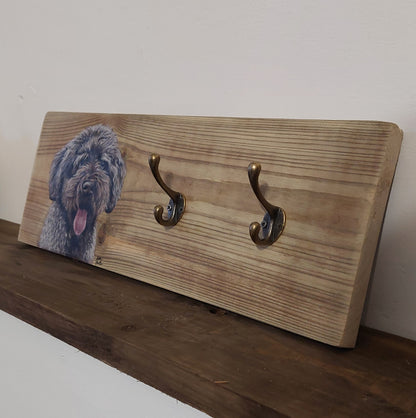Pet Portrait Wooden Lead Holder