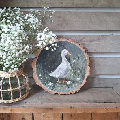 Vintage Style Duck Painting