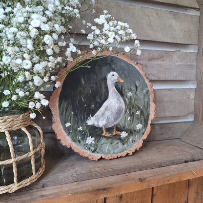 Vintage Style Duck Painting