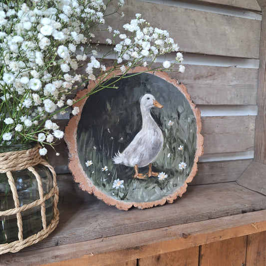 Vintage Style Duck Painting