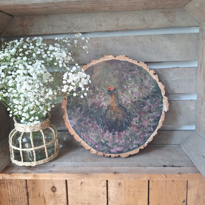 Vintage Style Grouse Painting