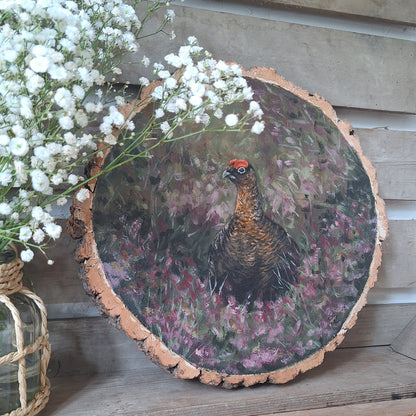 Vintage Style Grouse Painting