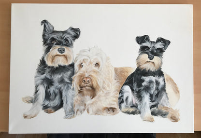 Large Pet Portrait Canvas