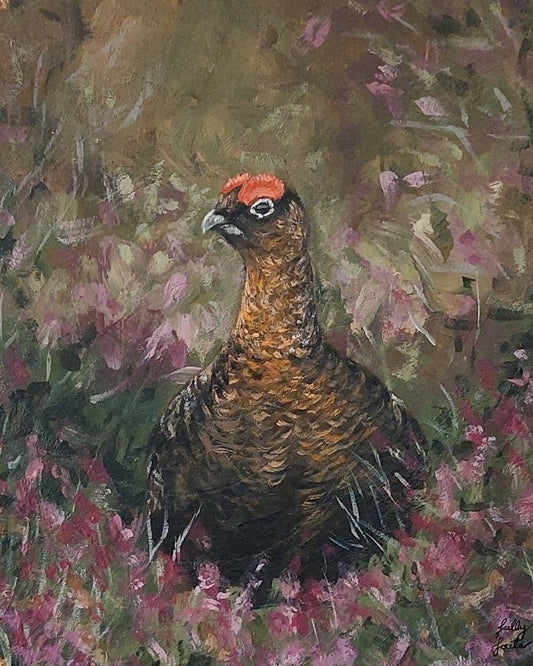 Grouse Among Heather - Print