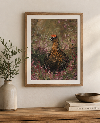 Grouse Among Heather - Print