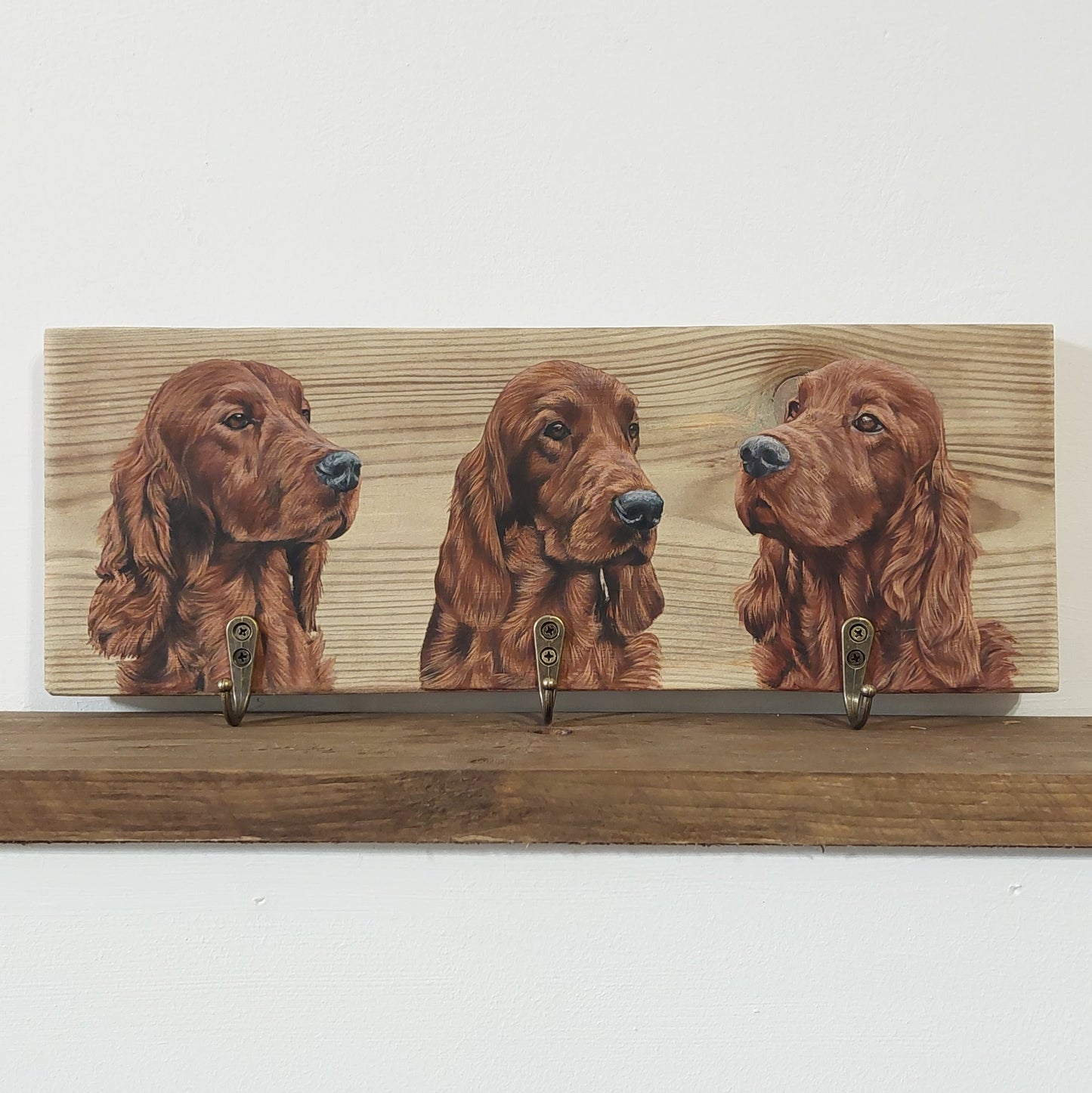 Pet Portrait Wooden Lead Holder